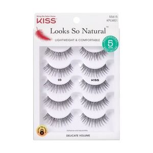 KISS Products Looks So Natural False Eyelashes, NIB, 5 Count Set